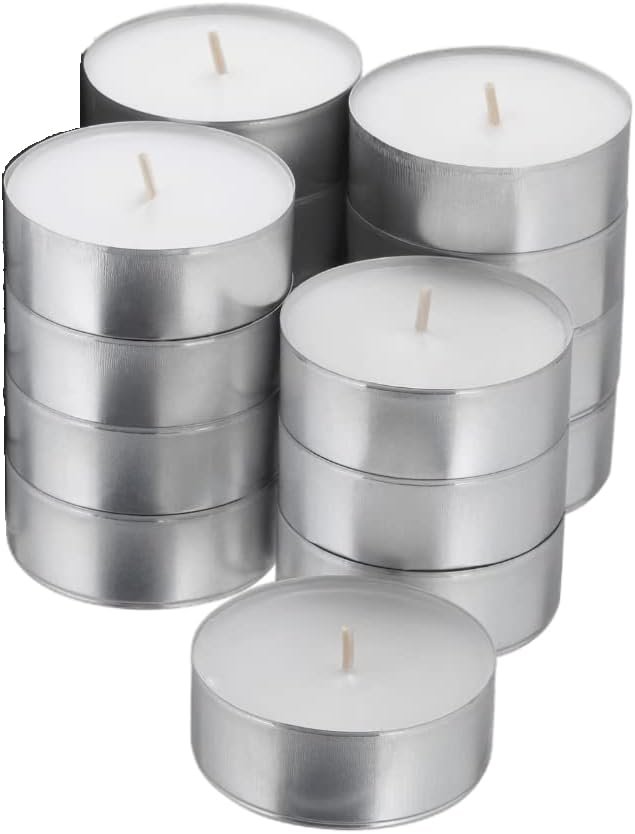 Realm White Unscented Tea Light Candles